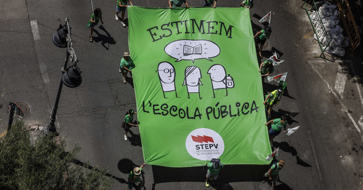 El principal sindicato de la huelga educativa en Valencia reconoce que ...
