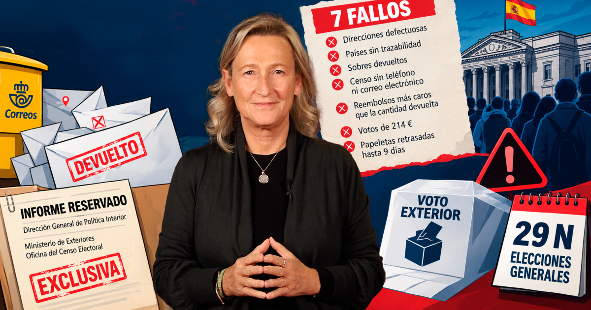 El sistema de voto exterior de España falla nuevamente